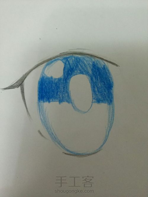 彩铅眼睛 第5步