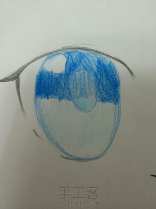 彩铅眼睛 第7步