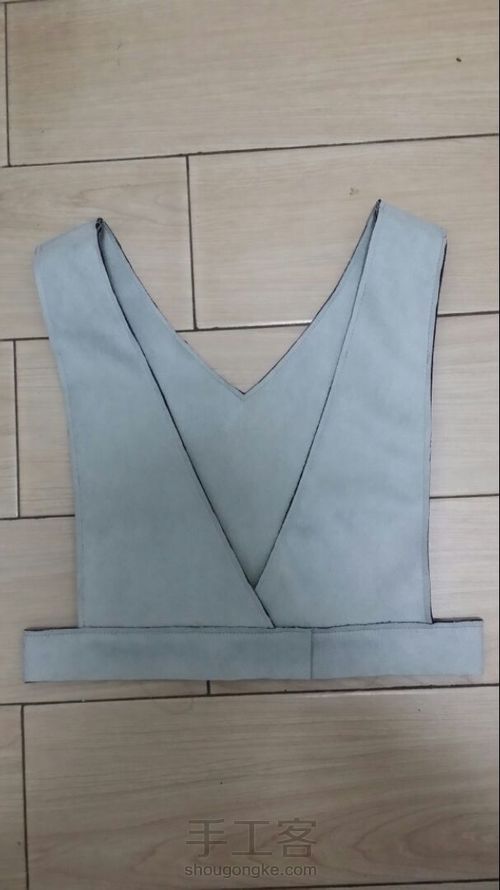 麂皮绒亲子背心裙教程 第8步
