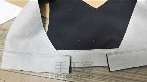 麂皮绒亲子背心裙教程 第9步