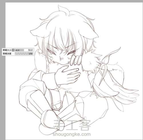 【原创】幼年银灰过程 第3步