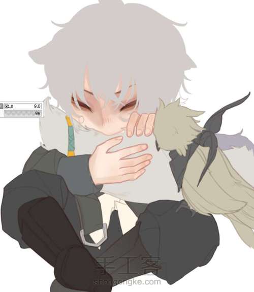 【原创】幼年银灰过程 第8步