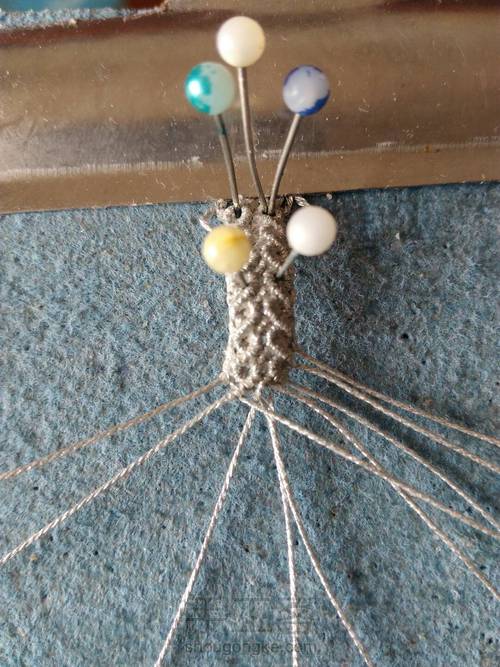 简易双花免挂线包小厚石 第42步