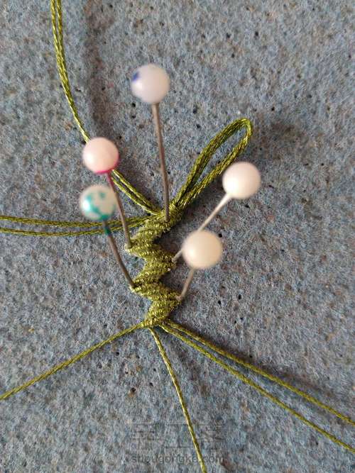 翡翠南瓜耳坠 第12步