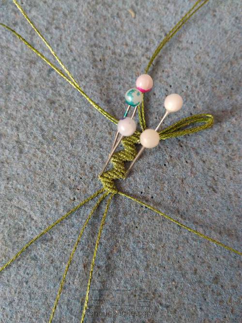 翡翠南瓜耳坠 第14步