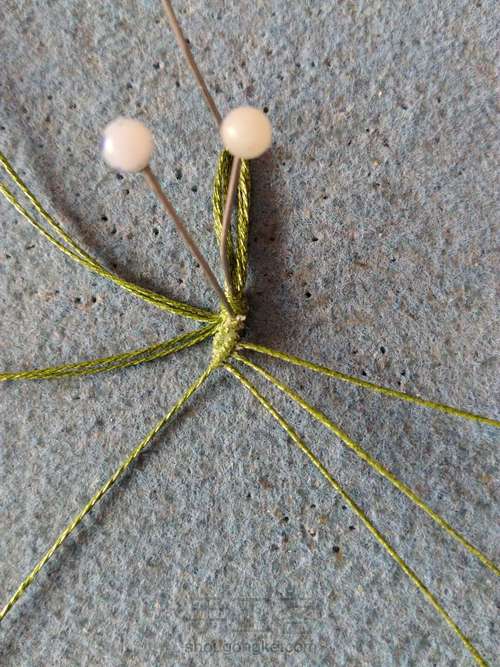 翡翠南瓜耳坠 第3步