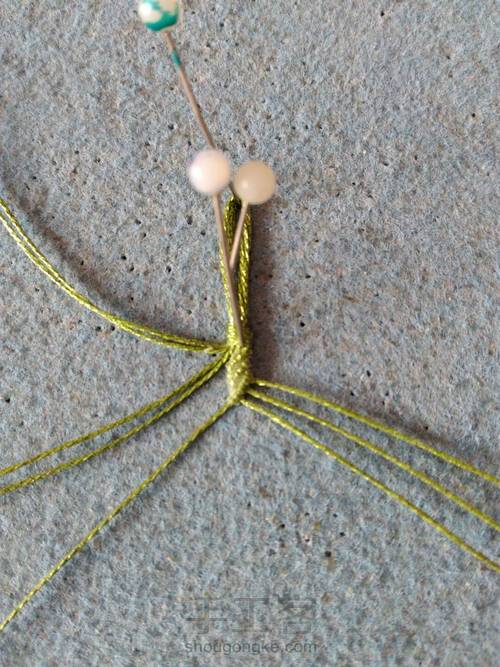 翡翠南瓜耳坠 第5步