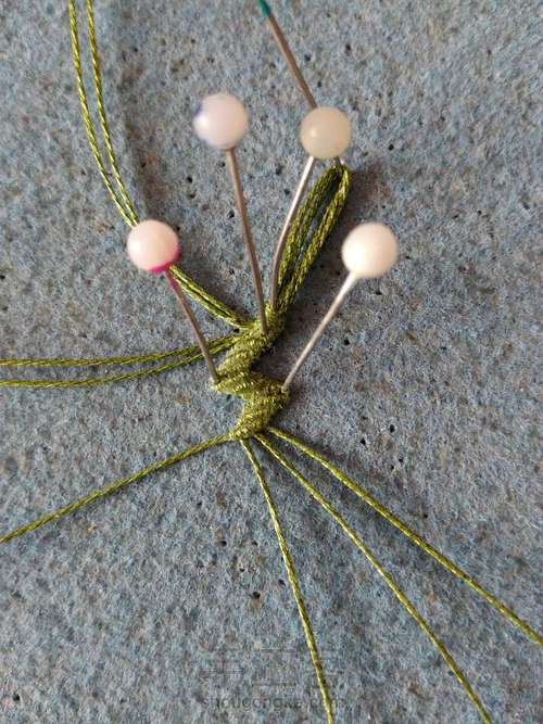 翡翠南瓜耳坠 第8步