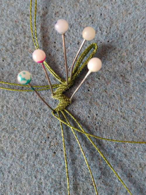 翡翠南瓜耳坠 第9步