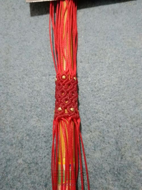 花式桶珠钥匙扣 第13步