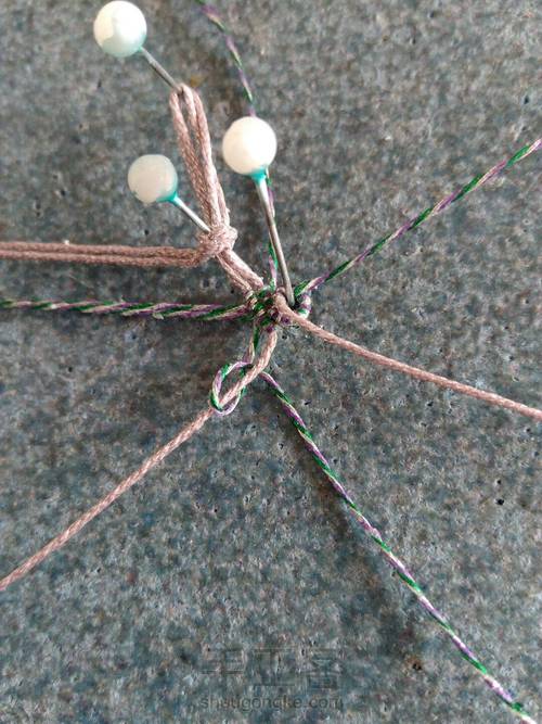 白水晶花锁骨链 第11步