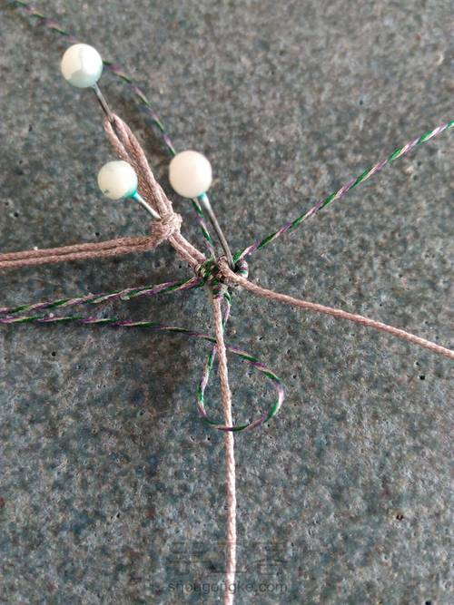 白水晶花锁骨链 第12步