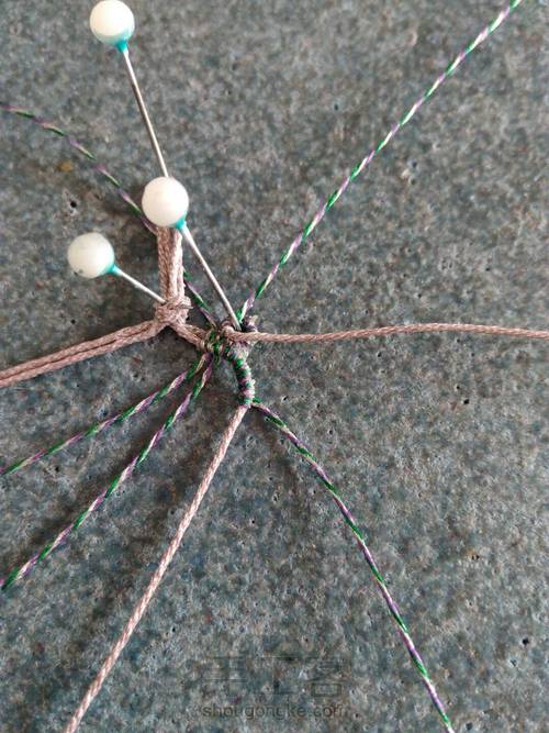 白水晶花锁骨链 第13步