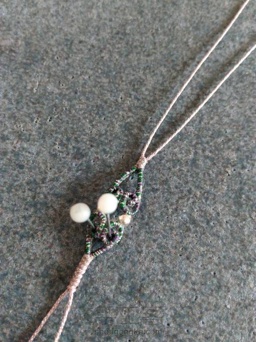 白水晶花锁骨链 第34步