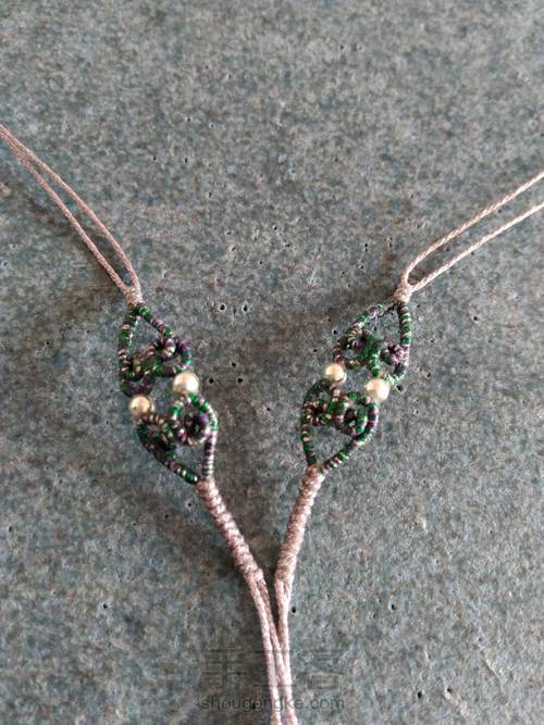 白水晶花锁骨链 第35步