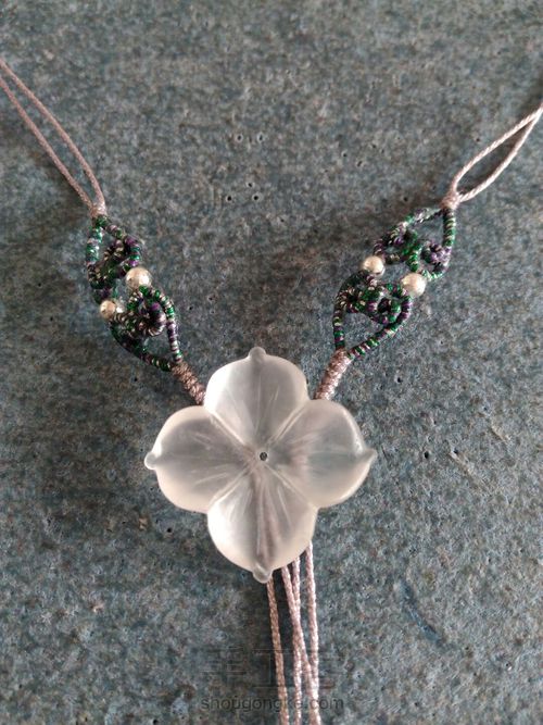 白水晶花锁骨链 第36步
