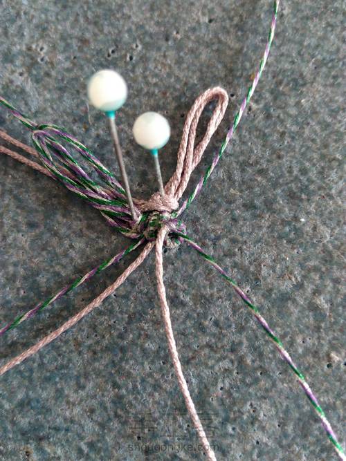 白水晶花锁骨链 第9步