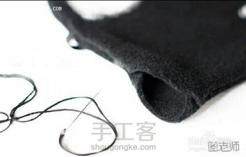 可耐的小猫咪眼罩 第7步