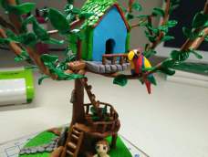 以前仿做的树屋，自己加上场景。美哒哒的童话树屋。
