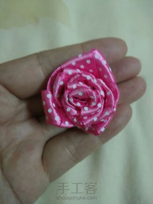 扭节玫瑰 第9步