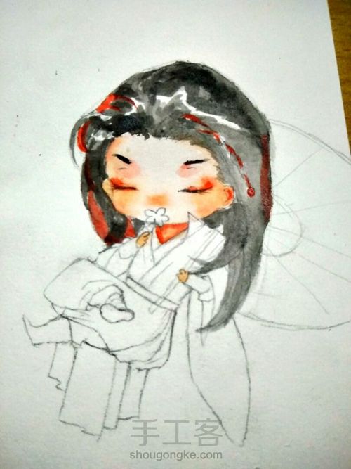 临摹水彩练习 第13步