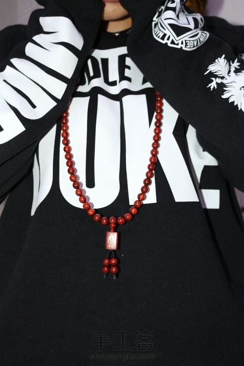 七夕礼物-小叶紫檀108颗素珠 第12步