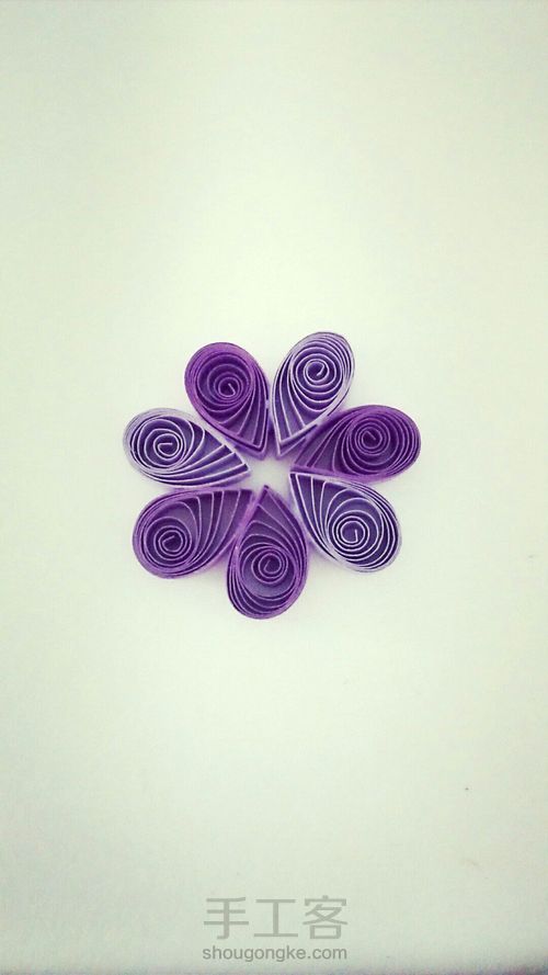 紫色小草花 第2步