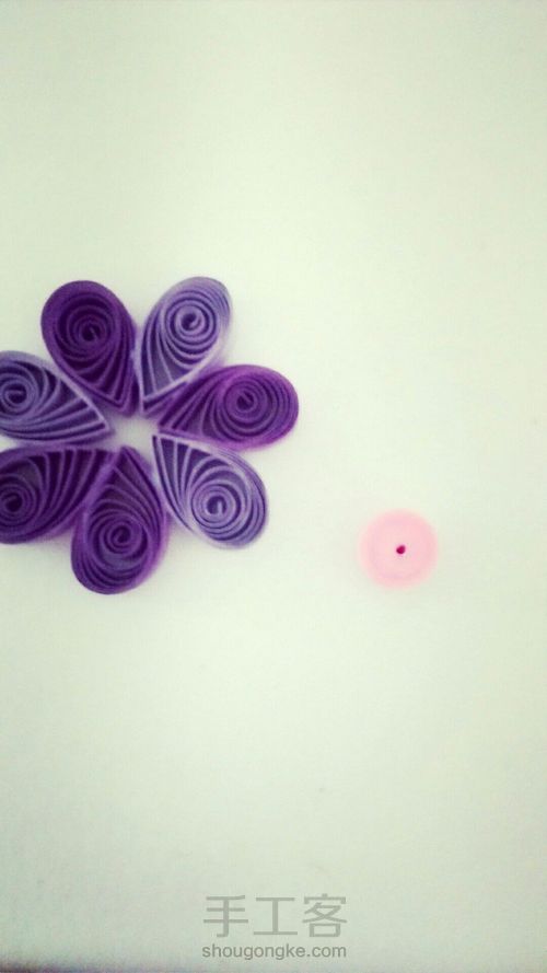 紫色小草花 第3步