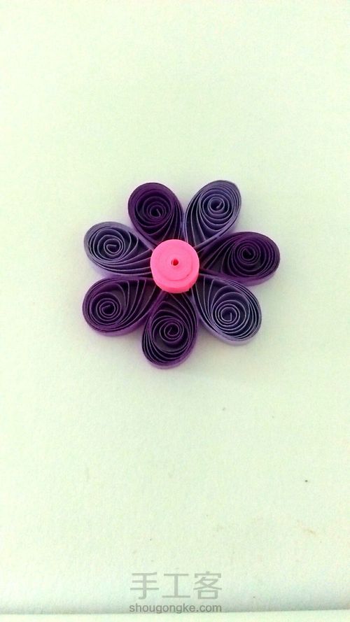紫色小草花 第4步