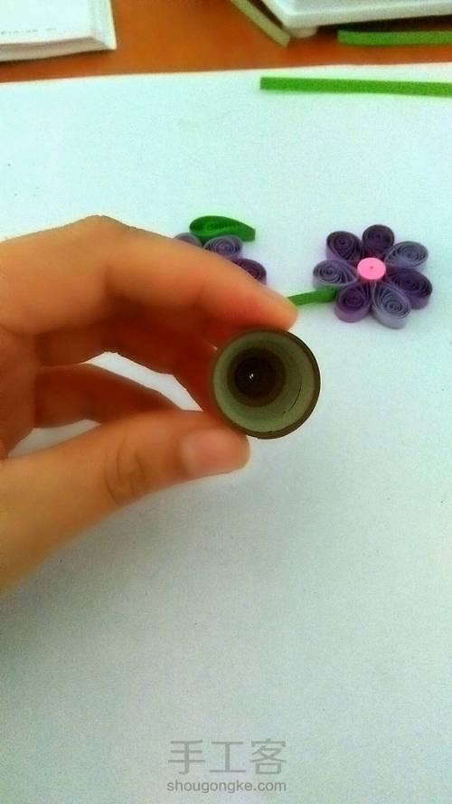 紫色小草花 第8步