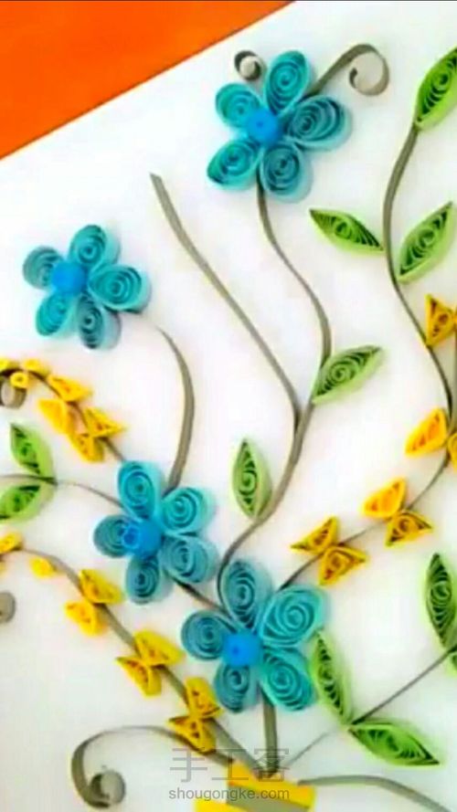 一幅衍纸画 第6步