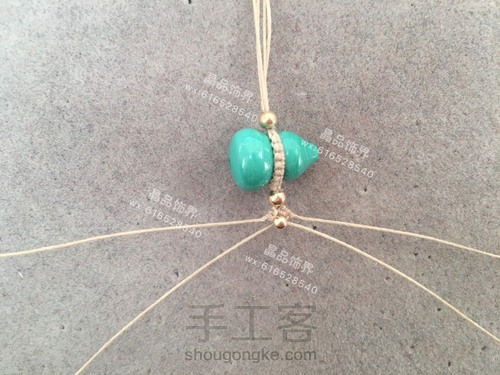 手链10-福禄新年红手链（教程禁止商用） 第12步