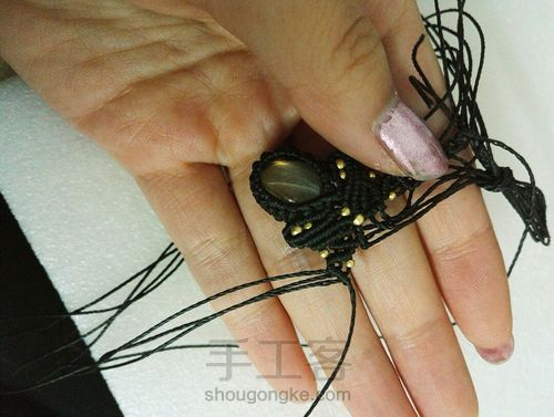 绳编锁骨链 第20步