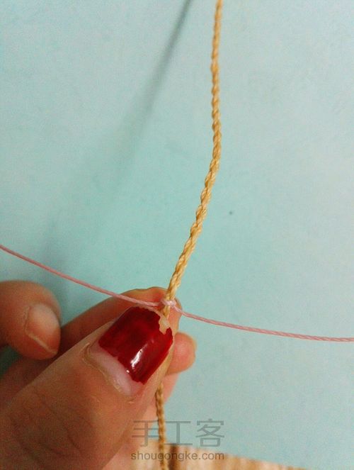 爱心手链 第3步