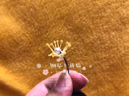 【原创】比较通用的花蕊制作方法 第11步