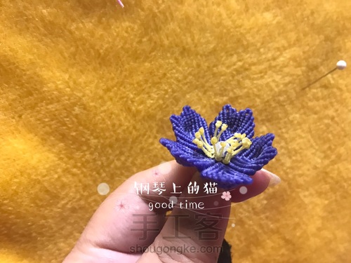 【原创】比较通用的花蕊制作方法 第13步