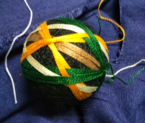 简单粗暴的手鞠球教程 第7步