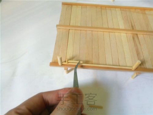 桥模型DIY手工制作雪糕棒冰棍竹签模型筷子竹棒材料 第6步