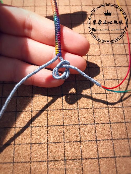 曼陀罗金刚结手绳 第25步