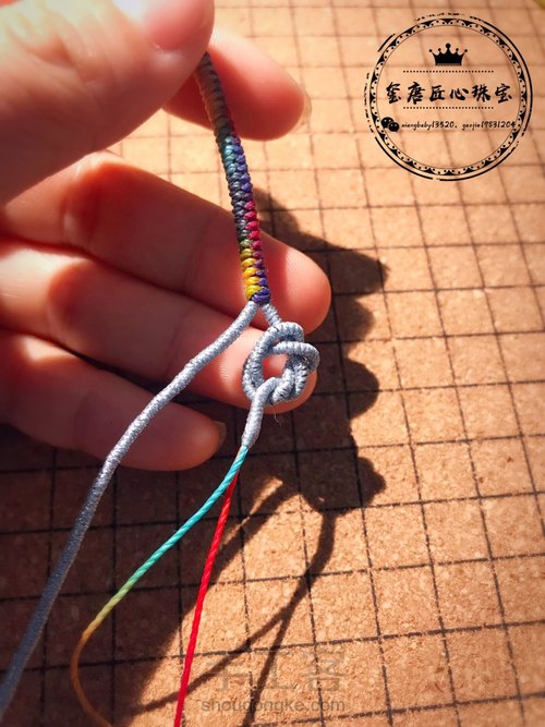 曼陀罗金刚结手绳 第27步