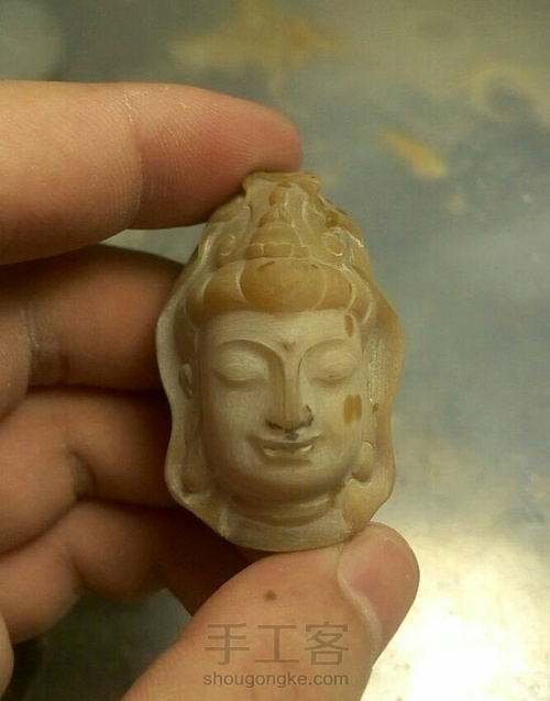 观音头刻脸教程 第16步