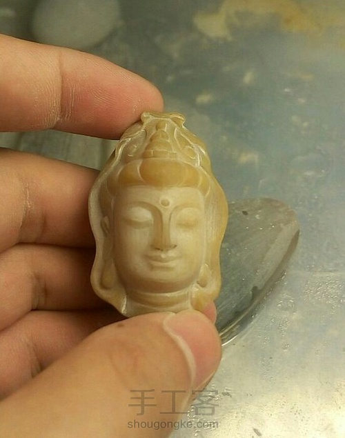 观音头刻脸教程 第17步