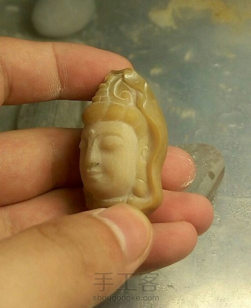 观音头刻脸教程 第18步