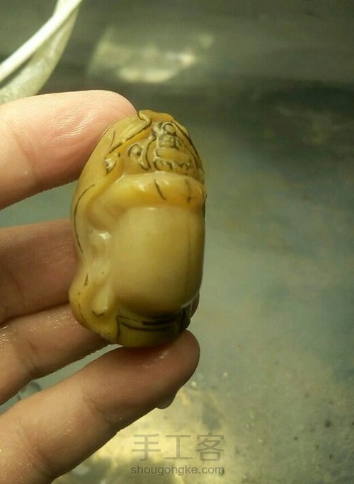 观音头刻脸教程 第2步