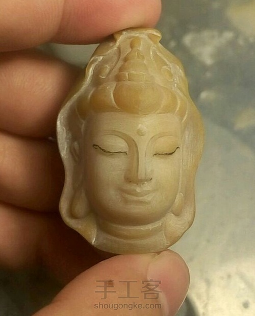 观音头刻脸教程 第20步