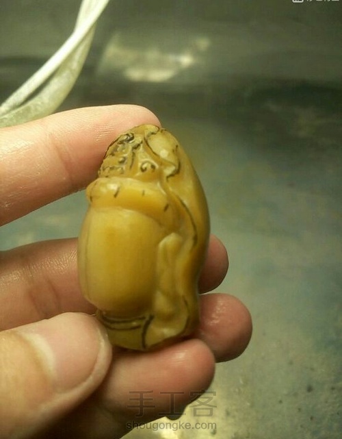 观音头刻脸教程 第3步