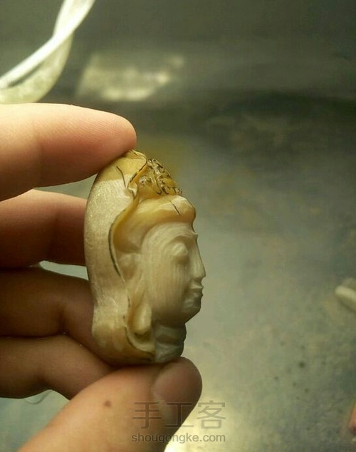 观音头刻脸教程 第7步