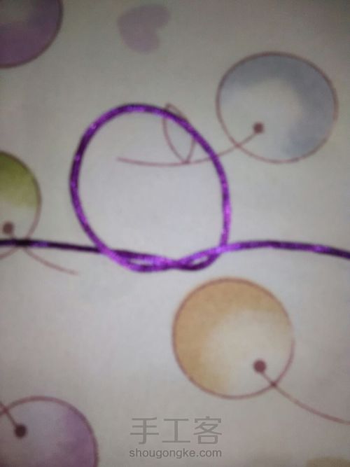 太阳花结 第2步