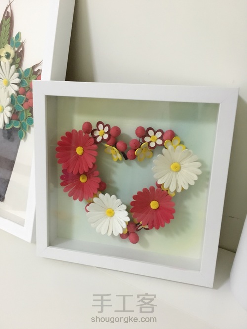 爱心💗花环 第1步