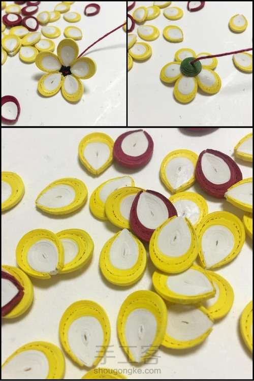 爱心💗花环 第3步